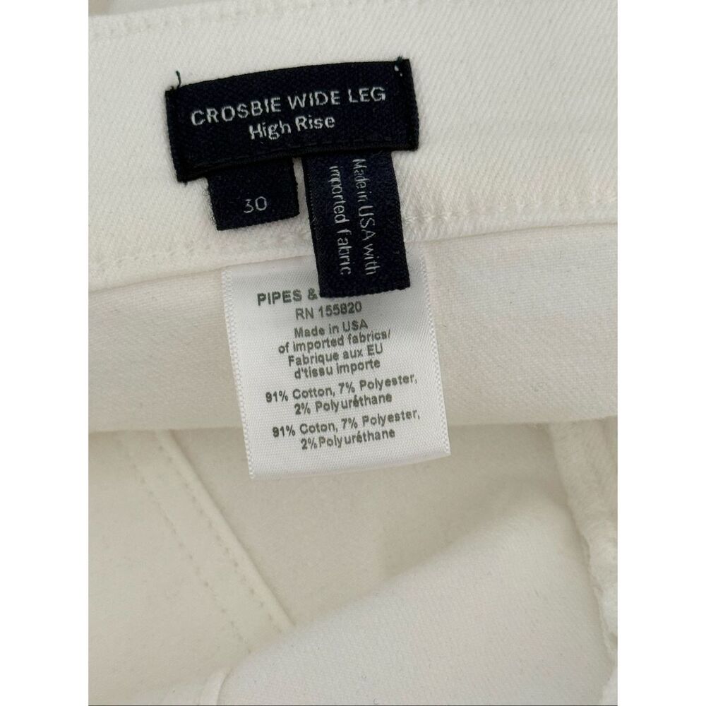 Veronica Beard Crosbie Wide Leg Jeans In White Size 30 $328 - Picture 9 of 9